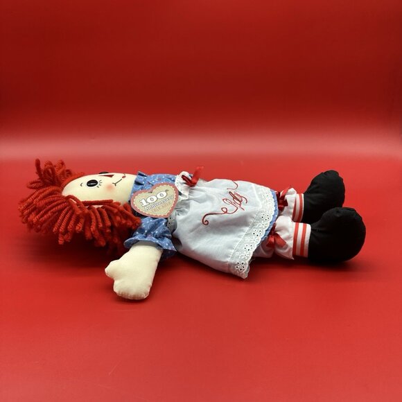 Raggedy Ann 100th Anniversary Classic American Rag Doll 17” Plush Hasbro Aurora - Picture 5 of 8